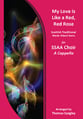 My Love is Like a Red, Red Rose SSAA choral sheet music cover